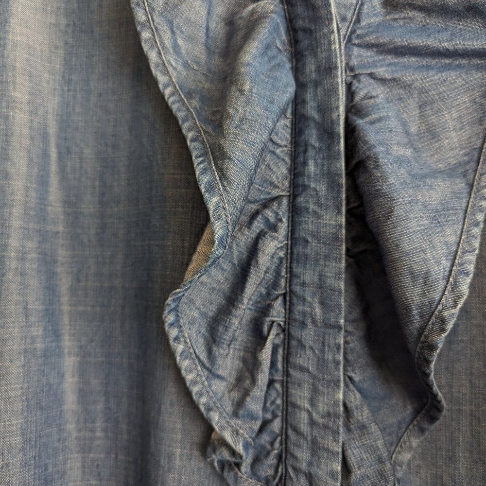 Chico's Ruffle Denim Tunic - Picture 9 of 11